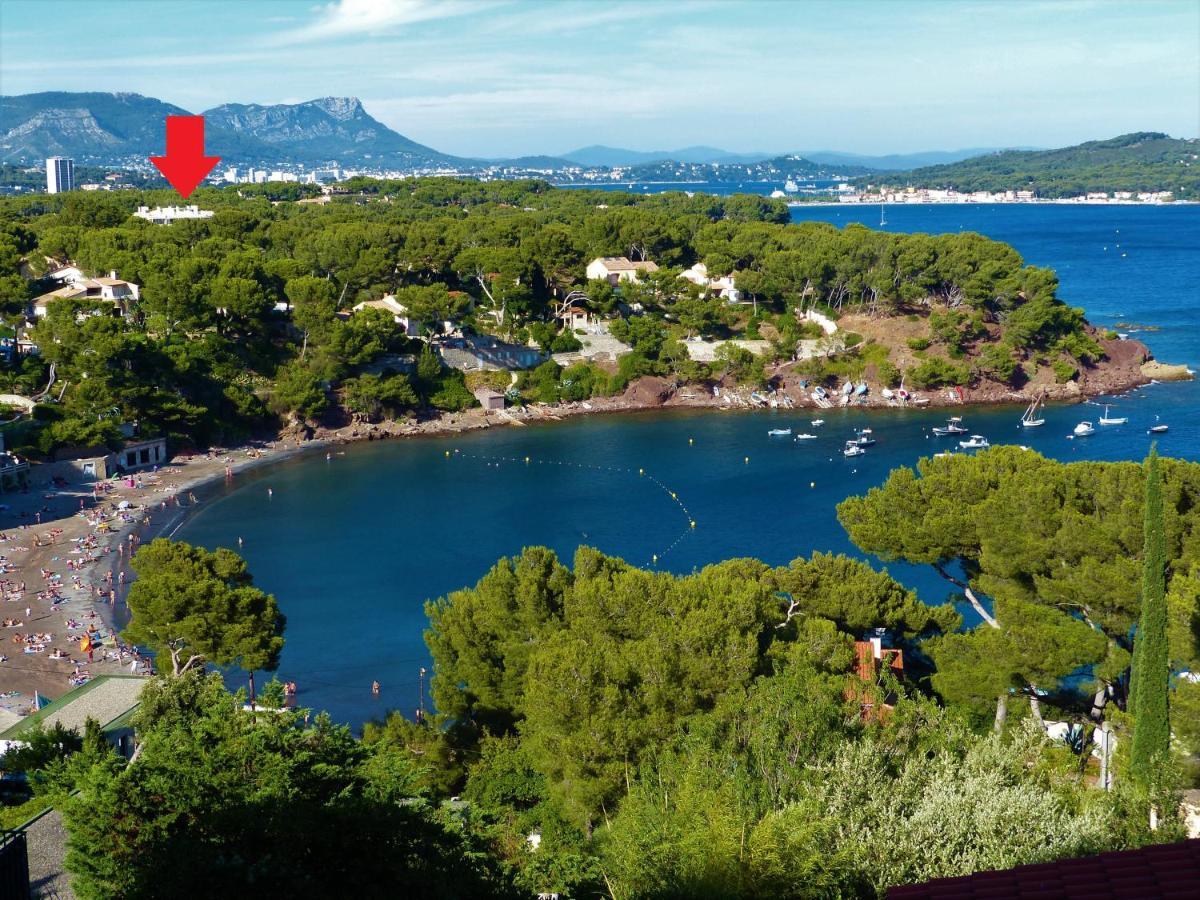 Loft Climatise "La Pinede", 50 M2, Tres Calme, 5 Mn A Pied Des Plages, Lit King Size La Seyne-sur-Mer Zewnętrze zdjęcie